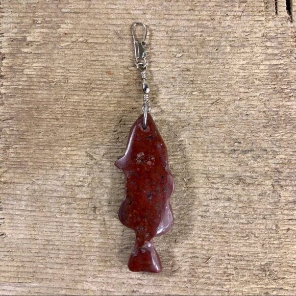 Red Jasper Fisherman’s Necklace Pendant - Picture 4 of 4